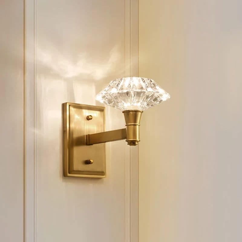 Modern Single And Double Head Crystal Wall Lamp