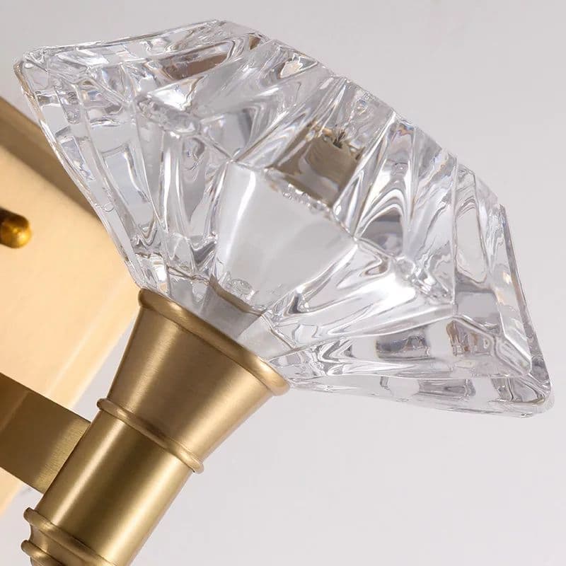 Modern Single And Double Head Crystal Wall Lamp - Image 3