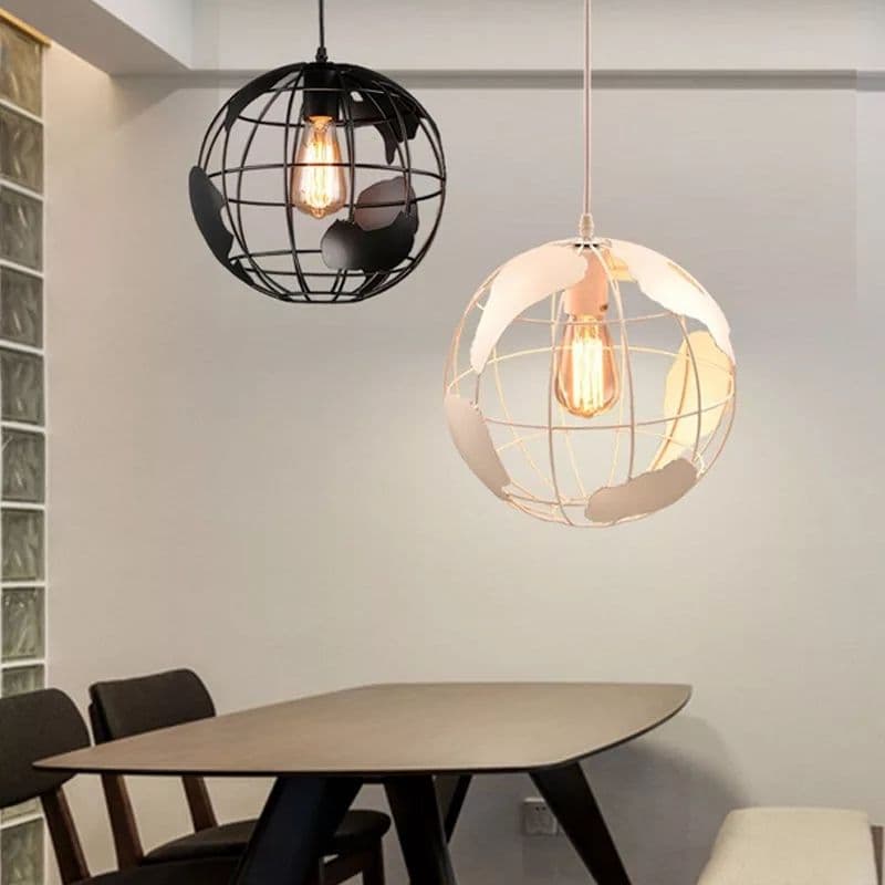 Black And White Globe Pendant Lights