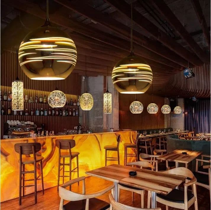 Modern Creative Colored Glass Ball Chandelier Light - Image 4