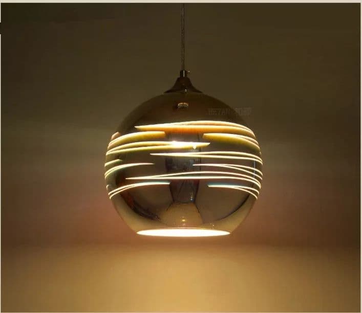 Modern Creative Colored Glass Ball Chandelier Light - Image 3
