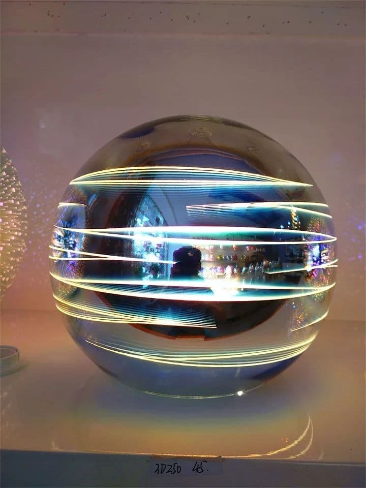 Modern Creative Colored Glass Ball Chandelier Light - Image 2