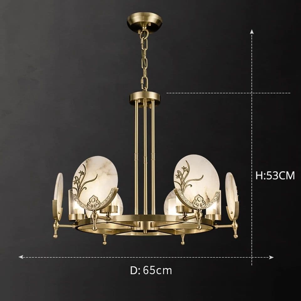 6 And 8 Light Copper chandelier Lamp - Image 6