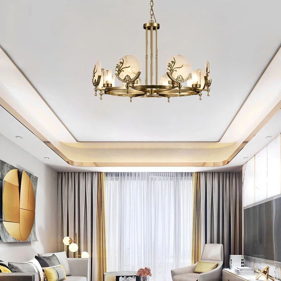 6 And 8 Light Copper chandelier Lamp - Image 4