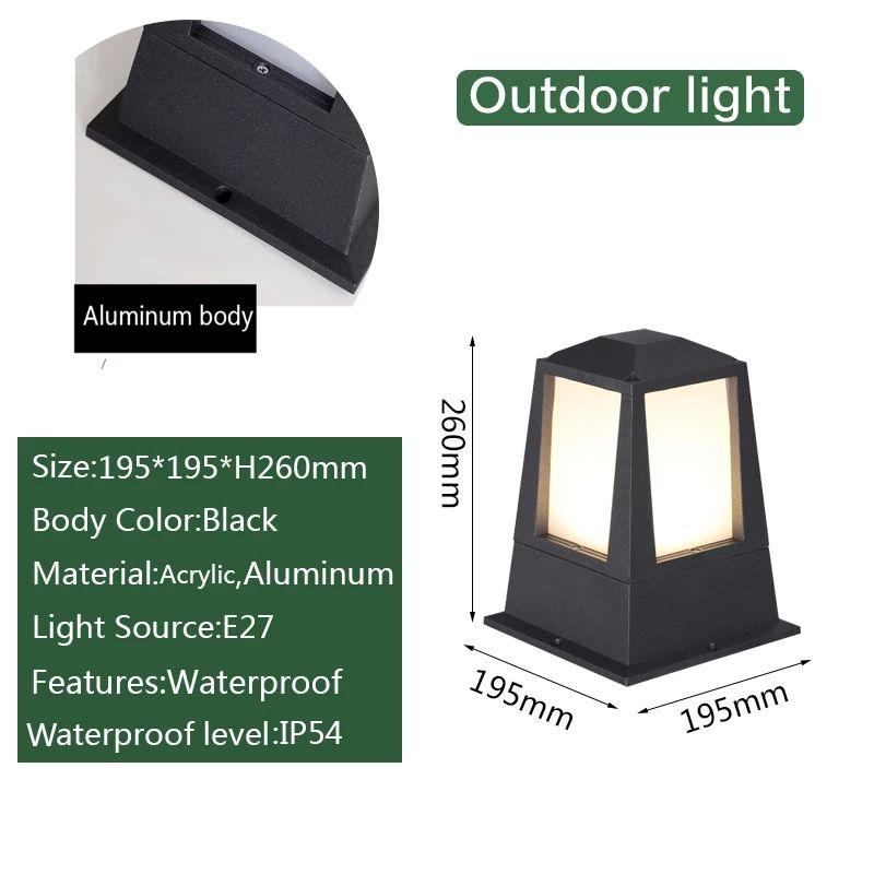 Outdoor Waterproof Modern Column Headlight - Image 8