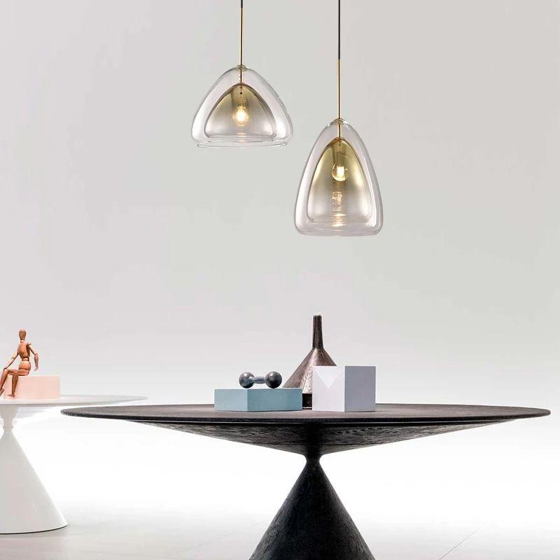 Creative Modern Glass LED Pendant Drop Lamp - Image 2