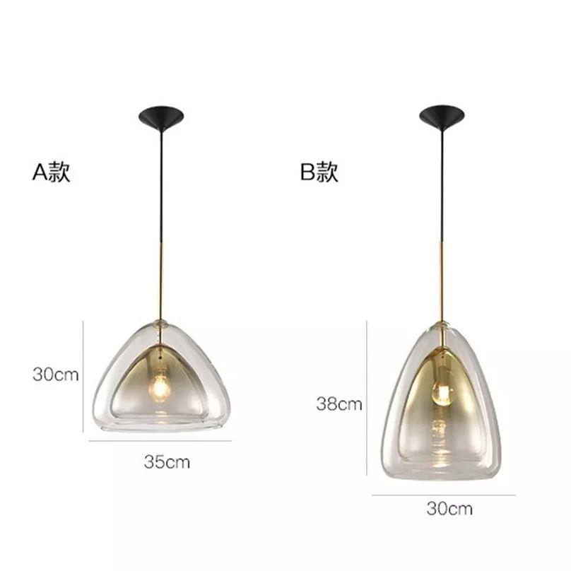 Creative Modern Glass LED Pendant Drop Lamp - Image 5