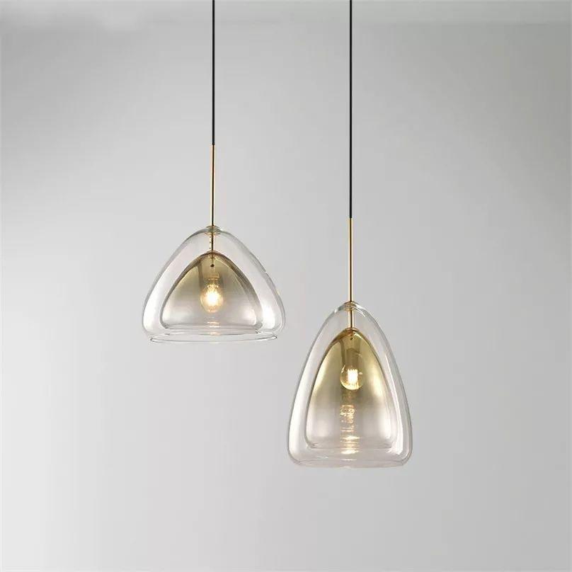 Creative Modern Glass LED Pendant Drop Lamp - Image 7