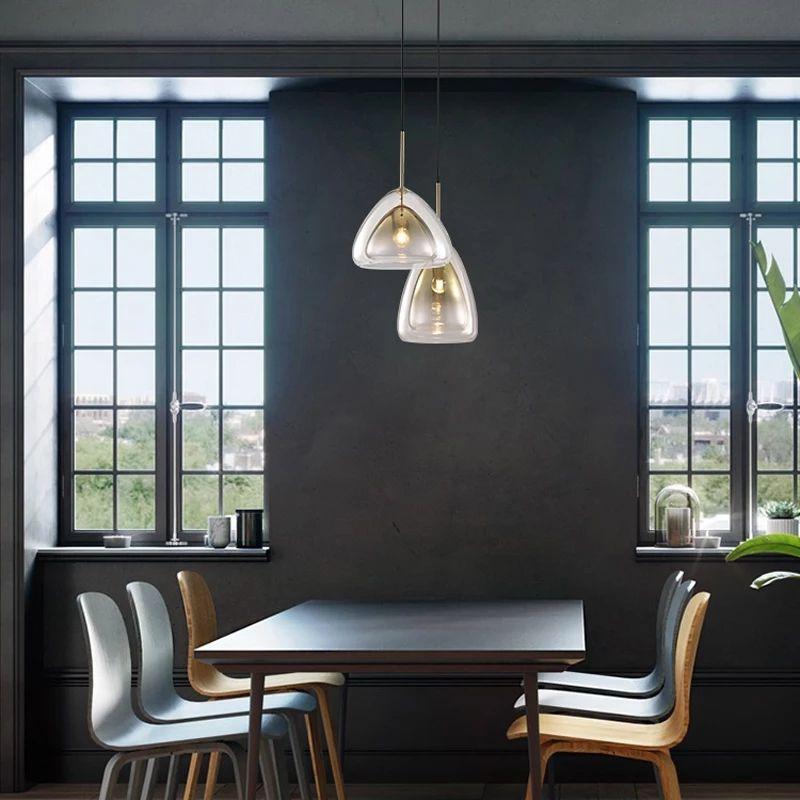 Creative Modern Glass LED Pendant Drop Lamp - Image 8