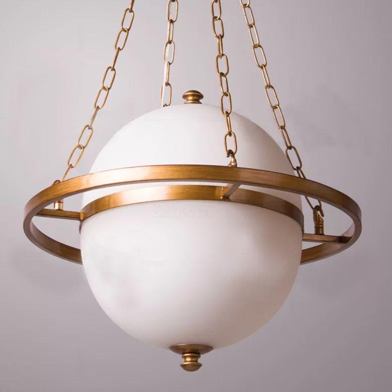 Retro Oval Glass Ball Pendant Drop Light - Image 3
