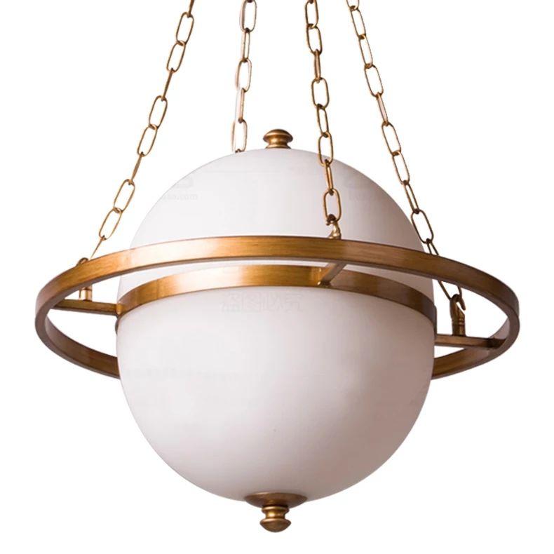 Retro Oval Glass Ball Pendant Drop Light - Image 2