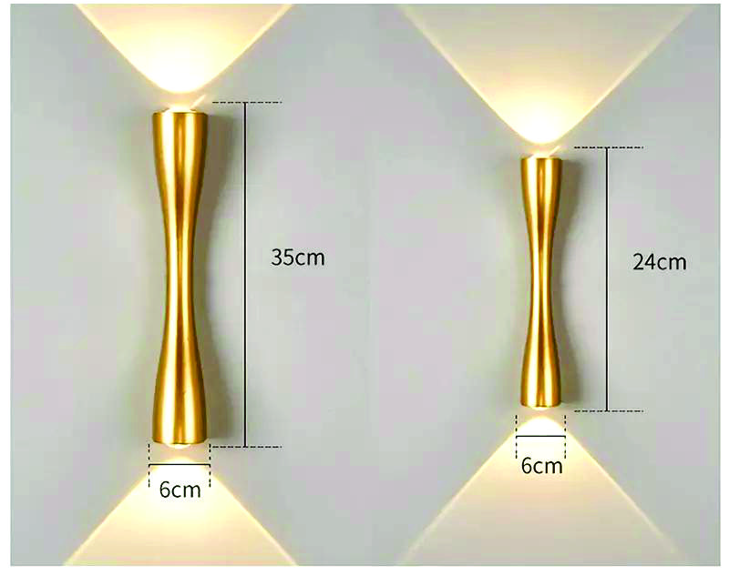 Modern Gold LED Wall Lamp - Image 3
