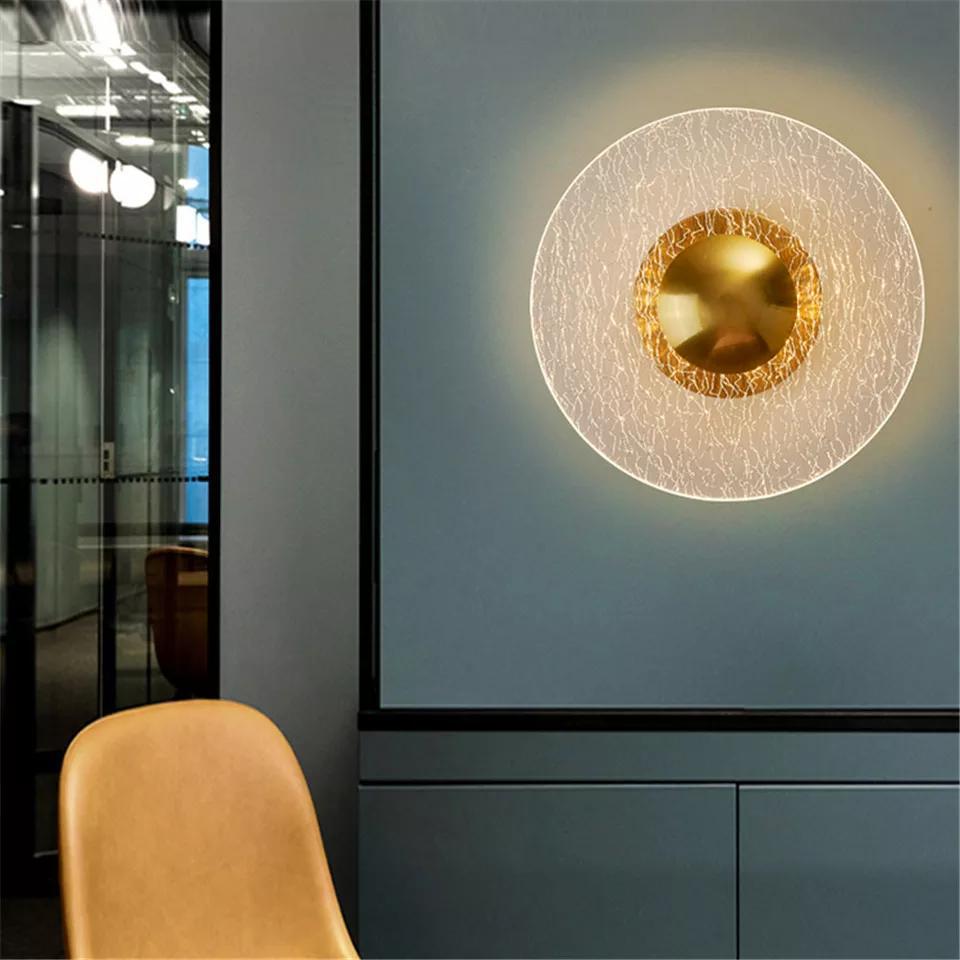 LED Gold Marble Wall Light